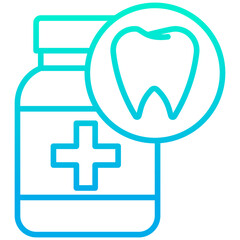 Outline gradient Pharmacy box icon
