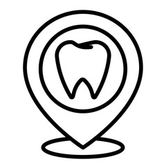 Outline Dental Place icon