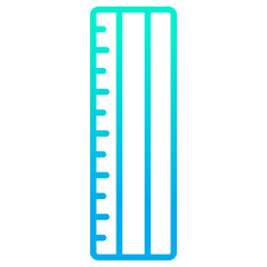 Outline gradient Ruler icon
