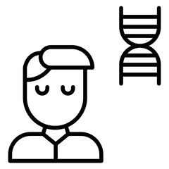 Outline Biology Student icon