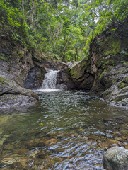Fototapeta premium Paseo por Parque Nacional Santa Fe en Panamá 