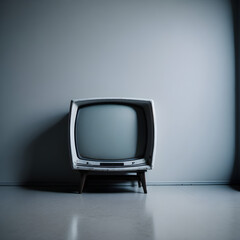 Generative KI weier Bildschirm Retro