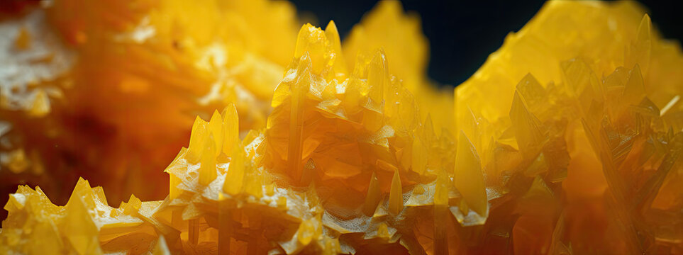 close up of yellow gem, clean geometrical structure, intricate details, wallpaper, AI