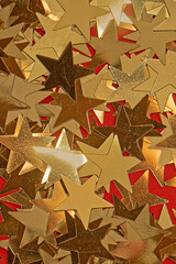 Gold shiny stars background