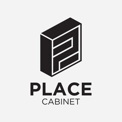 office cabinet design logo design vector drawer