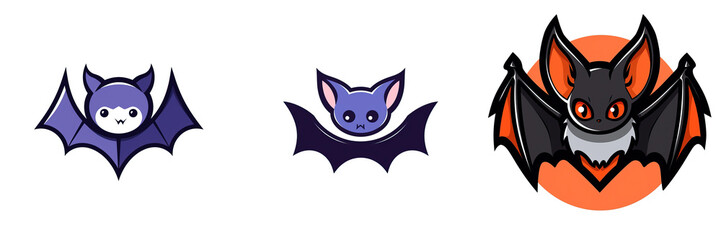 Halloween Bat logo 2D