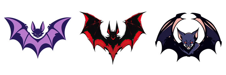 Halloween Bat logo 2D