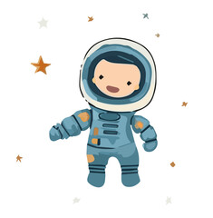 seamless pattern featuring cute astronauts