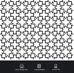 Obraz premium Seamless mandala islamic pattern. vintage elements