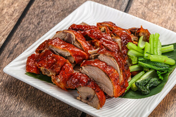 Asian cuisine - roasted duck with skin