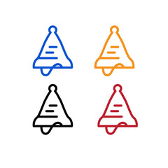  bell simple vector logo set