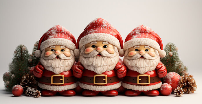 Santa Claus is a symbol of the Christmas New Year holiday - AI generated image