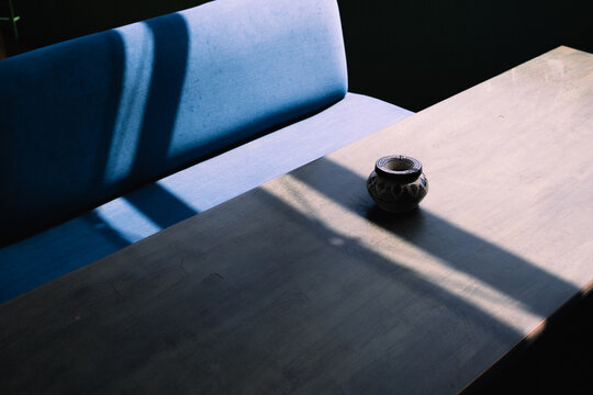 cendrier et rayon de soleil