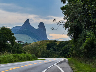 Stone of the Friar and the Nun. State of Espírito Santo. Gov Mário Covas Highway.