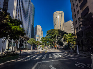 Brazil, Sao Paulo city, Republica district, Ipiranga street.