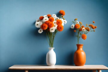 orange flower in vase