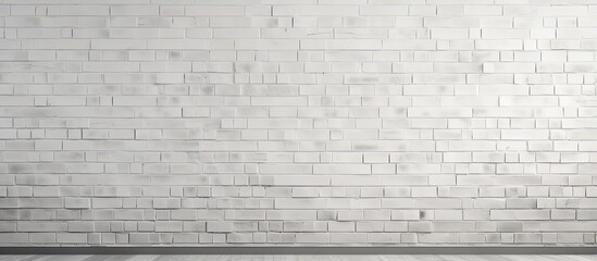 Endless pattern background of seamless white brick wall