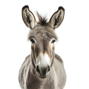 Photo of a curious donkey posing for the camera