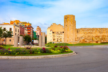 Fototapeta na wymiar Monges Tower in Tarragona city in Spain