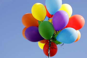 Fototapeta na wymiar colorful balloons in the sky