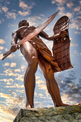 It is a famous king Lapu Lapu  He fought and killed Spanish Chef and warrior - Ferdinand Magellan