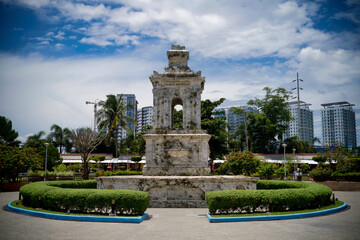 The Magellan obelisk in the Mactan Shrine, Lapu-lapu city. 