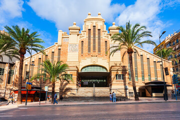 Central Market or Mercado Central in Alicante, Spain - 647843674