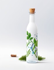 bottle with a nature theme