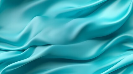 Obraz premium Dive into aquamarine silk. Waves of beauty. A design celebration.