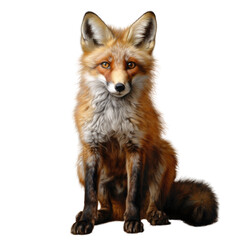 Obraz premium Red fox, looking in to camera, full body