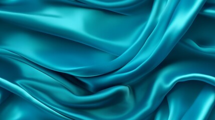 Fototapeta premium Azure elegance unfolds. Silky shiny and soft. A backdrop for design wonders.