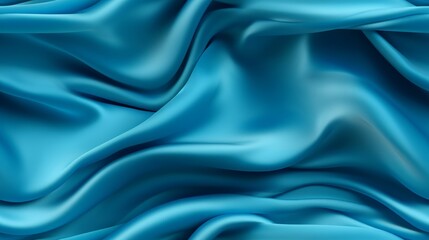 Fototapeta premium Azure satin dreamscape. Dive into waves of beauty. Celebrate with sophistication.