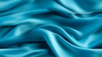 Fototapeta premium Waves of azure wonder. Silky smooth and shiny. A touch of the sky in every design.