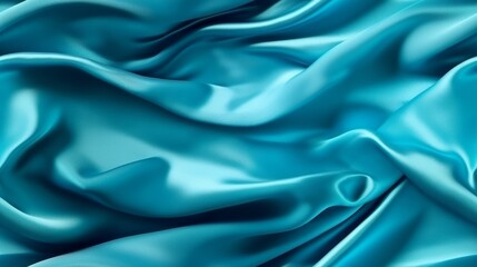 Fototapeta premium Azure elegance in fabric. Gentle waves and shine. Celebrate with sophistication.