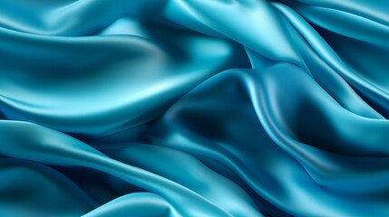 Azure fabric stories. Gentle wavy and shiny. A backdrop for design wonders.