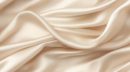 Beige fabric tales. Gentle wavy and shiny. A backdrop for design dreams. Perfect for elegant projects.