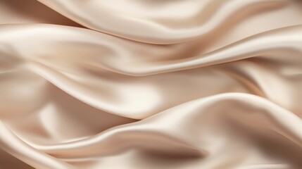 Beige satin dreamscape. Dive into luxury. Celebrate with style. Waves of beauty.