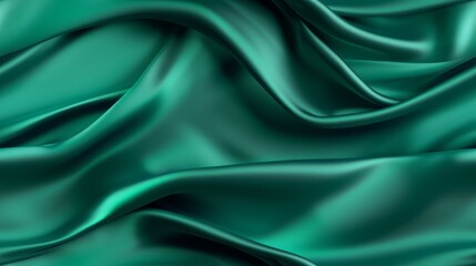 Dive into emerald dreams. Waves of satin luxury. Perfect for festive occasions. A touch of beauty.