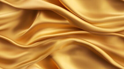 Obraz premium Waves of golden luxury. Silky smooth satin. Perfect for grand celebrations. A touch of timeless sophistication.