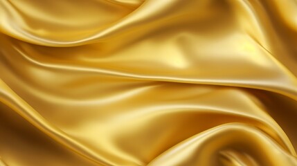 Obraz premium Gold elegance in fabric. Gentle waves and shine. Celebrate design with style. Perfect for luxury projects.
