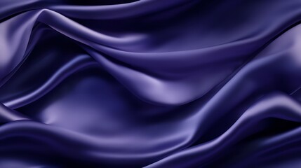 Obraz premium Indigo fabric splendor. Gentle waves on a shiny surface. A touch of the cosmos. Embrace the luxury.