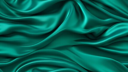 Obraz premium Malachite fabric majesty. Gentle waves on a shiny backdrop. Perfect for festive designs. A touch of sophistication.
