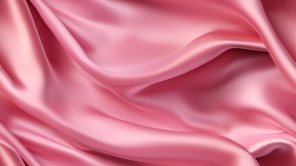 Obraz premium Celebrate with pink fabric. Gentle wavy and shimmering. Design with love. Waves of beauty.