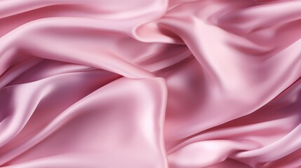 Fototapeta premium Satin dreams in pink. Gentle waves. A celebration of beauty. Perfect for designers.