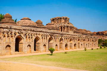 Hampi Vijayanagara Empire monuments, India - 647851458