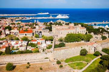 Rhodes old town in Greece