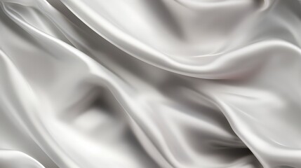 Obraz premium Platinum satin allure. Timeless waves. Elegance for design. Ideal for backgrounds.