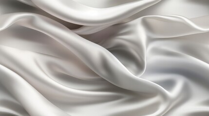 Satin dreams in platinum. Gentle waves. Beauty of the future. Perfect for designers.