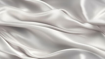 Fototapeta premium Platinum satin narratives. Lustrous waves of luxury. Celebrate with modernity. Perfect for sophisticated projects.