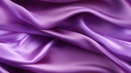 Obraz premium Purple satin dreams. Luxurious waves. Regal elegance. Ideal for majestic designs.